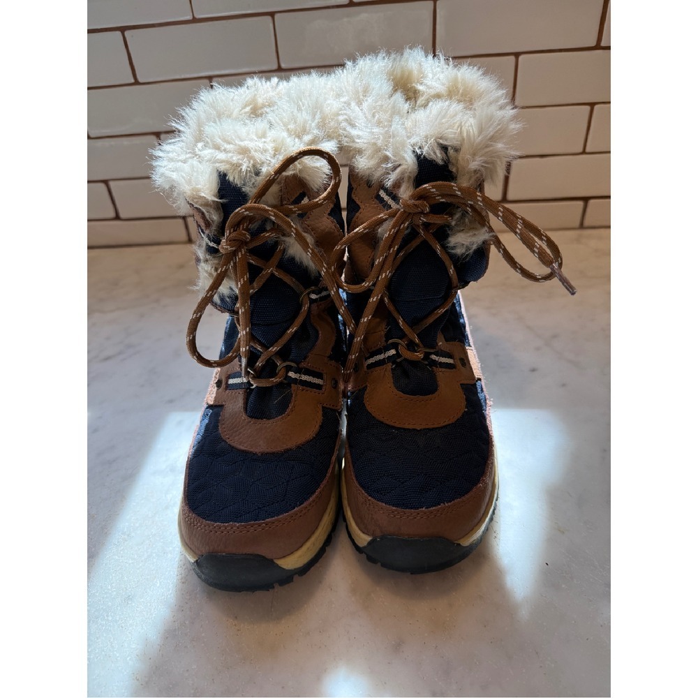 Bearpaw Apres Boots Faux Fur Lined Winter Warm Lace Up Ankle‎ Boots SZ 6